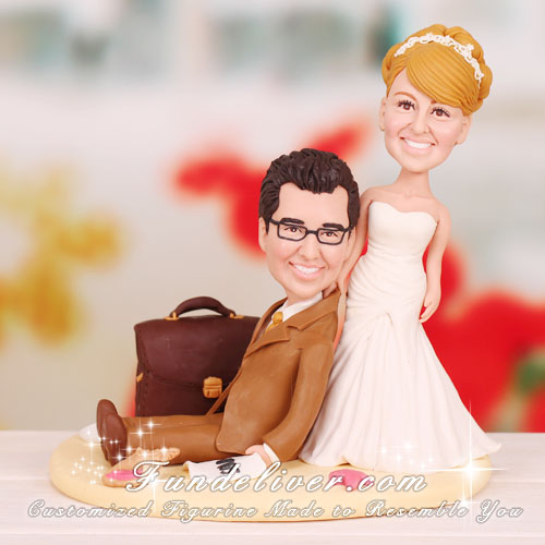 Salesman Sales Manager Cake Toppers - Click Image to Close